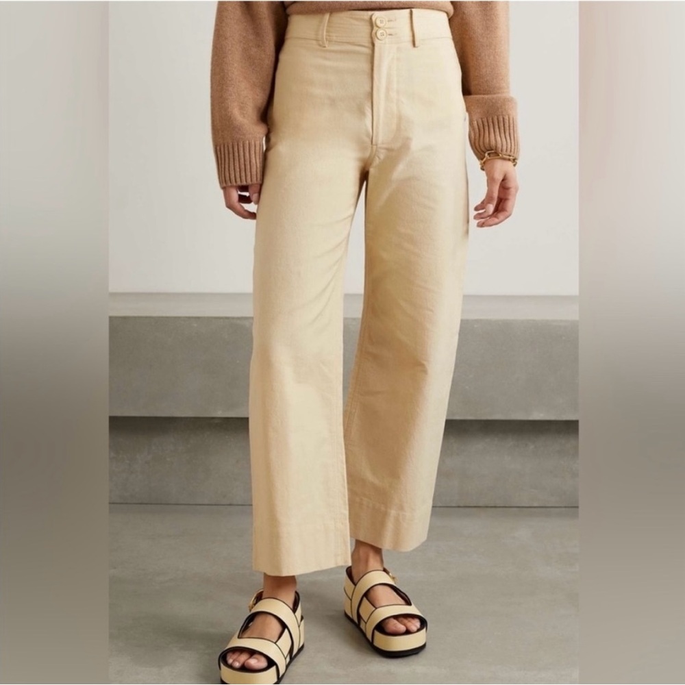Apiece Apart Merida Pants Sand Sz 2 100% cotton